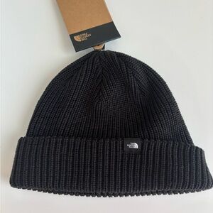 The North Face Shallow Fit Black Knit Fisherman Beanie